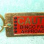 St. Evans "Caution: BINGO Fanatic" Metal Key Chain 1 1/4" X 3"  UPC:710534489683