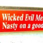St. Evans "Wicked Evil Mean" Metal Key Chain 1 1/4" X 3"  UPC:710534489775