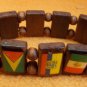 Novelty Inc. Wood Bead Flag Bracelet  UPC:710534488396