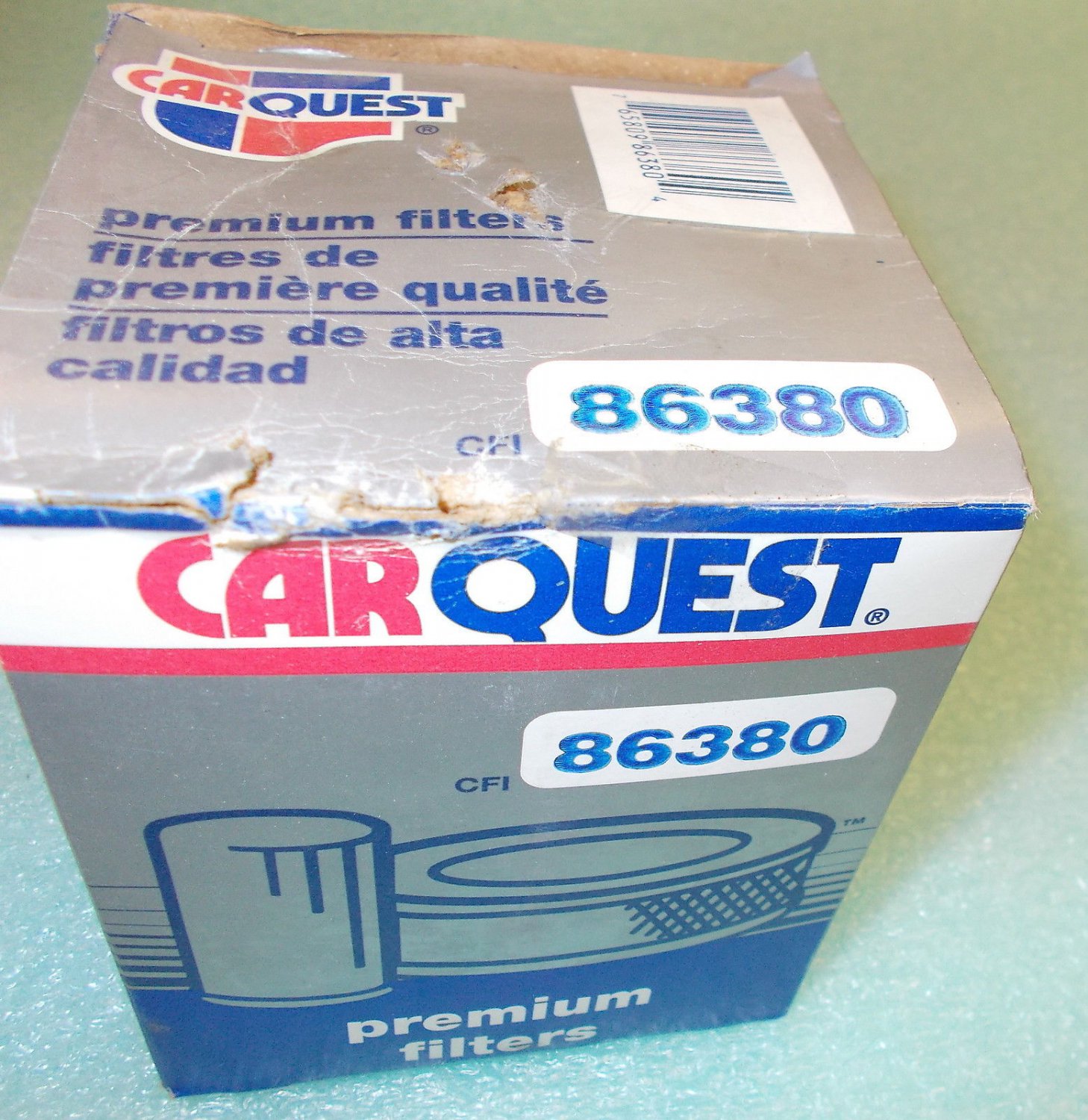 Car Quest 86380 Secondary Fuel Filter UPC765809863804