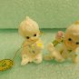 Napcoware Porcelain Mini Pajama Baby With Flower Set 2 #9815-3 UPC:710534489287