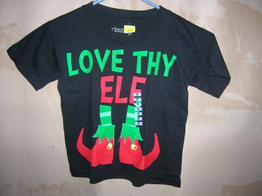 Classic Teaze Love Thy Elf  Black T-Shirt Size: XS #22002  UPC:443000062522