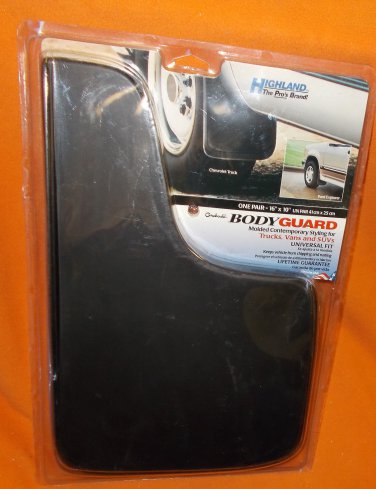 Highland Groboski Body Guard Universal Fit Mudflaps 1 Pair  UPC:042899100829