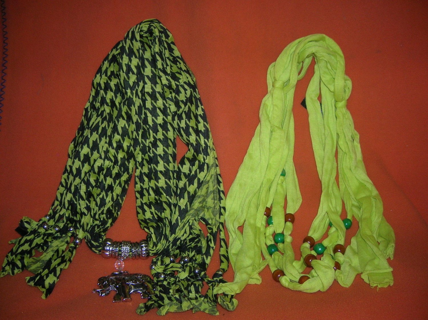 OKER Brand Fashion Scarves - Lime / Black Plaid & Lime UPC:710534487238