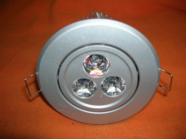 Gustafuson Silver 3" 12V LED Spring Mount Recessed Light #MG-048 UPC:71053448028