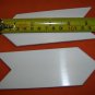 B&B Molders White 2" X 5 3/8" Flat Extrusion Covers Set 2 #681 UPC:710534480949