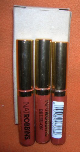 Nat Robbins Brush On Lip Lacquer - Bronzy Set 3  0.10 Oz #LL18 UPC:036387910182