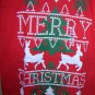 Classic Teaze Merry Christmas Red T-Shirt Size:M #22702  UPC:430000625420