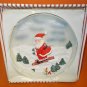 Novelty Inc Resin Santa On Skis Hanging Christmas Plate #61222A UPC:048729612227