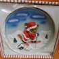 Novelty Inc Resin T.Bear On Skis Hanging Christmas Plate #61217 UPC:048729612173