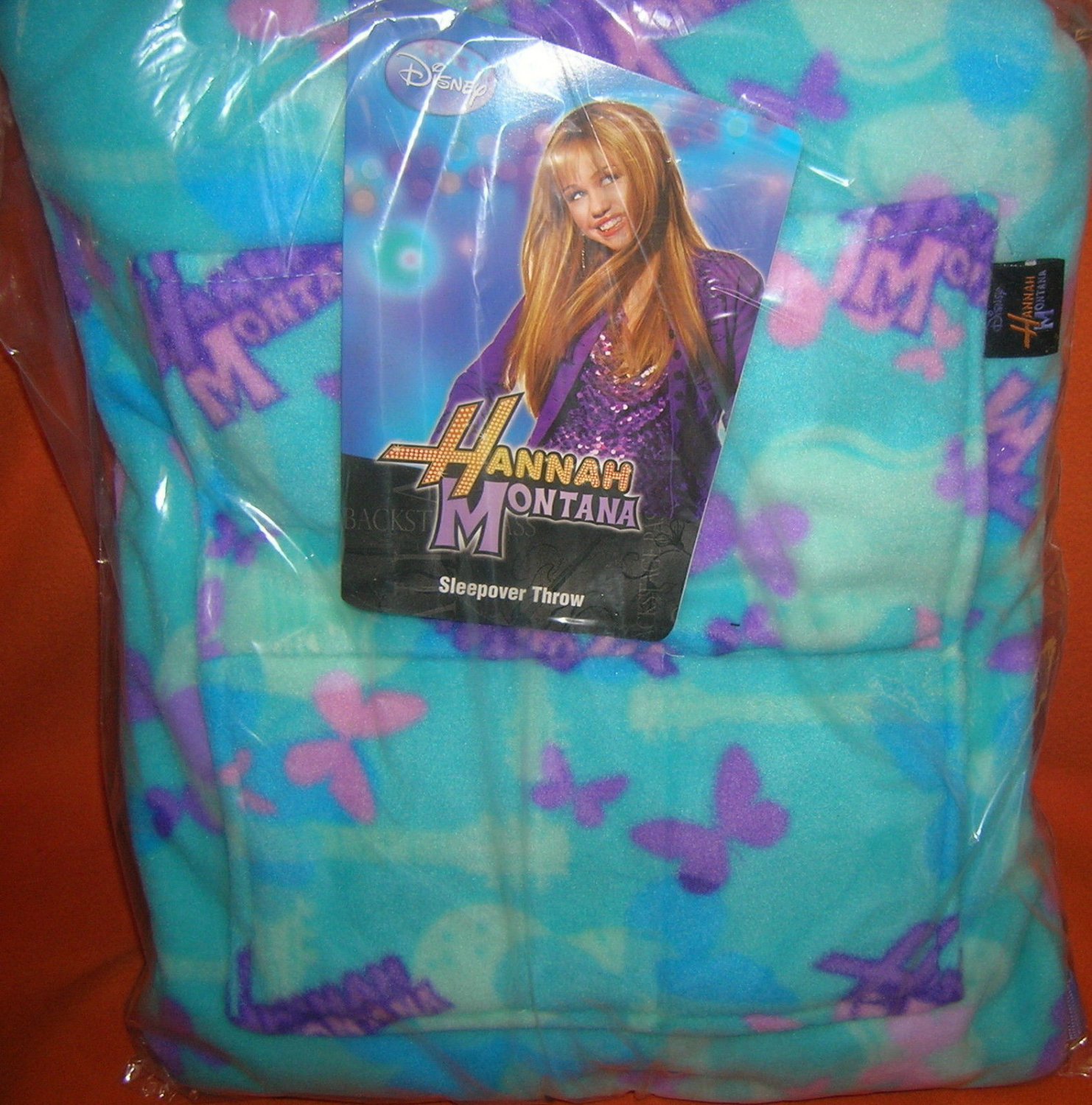 Disney Hannah Montana Sleepover Throw Size:43" X 59" #79372 UPC ...