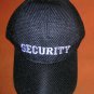 QDDFMY "Security"  Baseball Cap - Black  OSFM UPC:710534486873