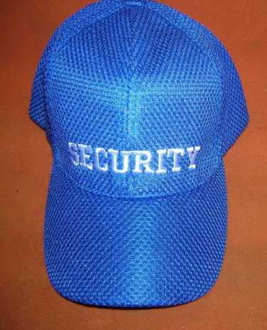 QDDFMY "Security"  Baseball Cap - Blue  OSFM UPC:710534486873