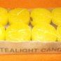 Olde Port Candles 8 Yellow Tealight Candles #CA2018Y UPC:643954320185