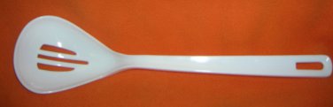 Diversified White 3" Plastic Slotted Basting Spoon #ZD1621   UPC:710534483681