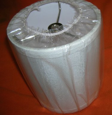 Gustafuson White W/  Striped Design Lamp Shade #MG-084 UPC:710534480574