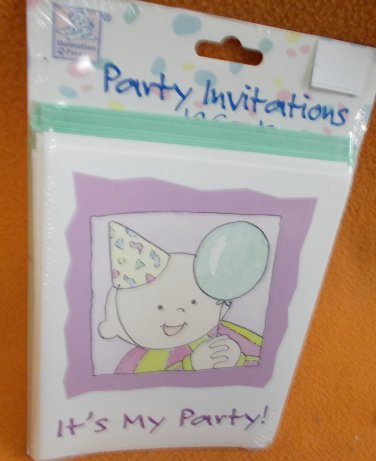 Dalmation Press "It's My Party" Invitations 20 Cards #73200179 UPC:028074077278