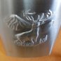Maxam Embossed Deer Surgical Stainless Steel 8 Oz. Sport  Flask UPC:024409973895
