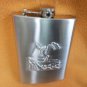 Maxam Embossed Fish Surgical Stainless Steel 8 Oz. Sport  Flask UPC:024409973895