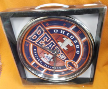 Memory Co. Chicago Bears 12" Battery Operated Shop Wall Clock  UPC:687746490083