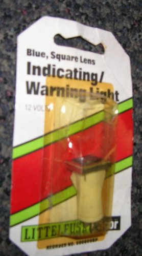 Littelfuse 12 Volt Blue Square Indicating / Warning Light #990809BP UPC: 0794582