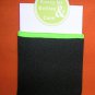 Novelty Inc Black / Green Trim Koozy For Bottles Or Cans UPC:710534483872