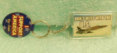Novelty Inc USA / Don't Mess With The USA Acrylic Keychain  UPC:794080185893