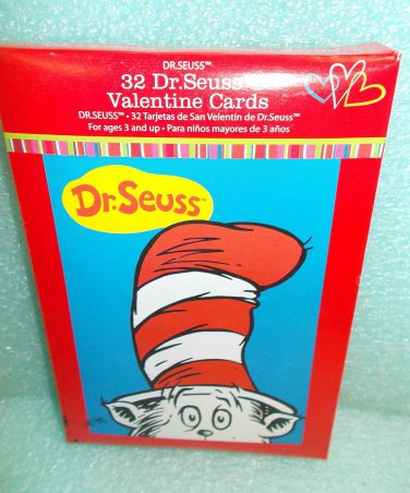 Paper Magic D. Seuss Valentine Cards  64 Cards & Seals UPC:073168605928