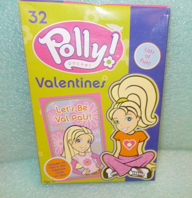 Paper Magic Polly Pocket Valentine Cards - 64  Cards & Seals UPC:073168116609
