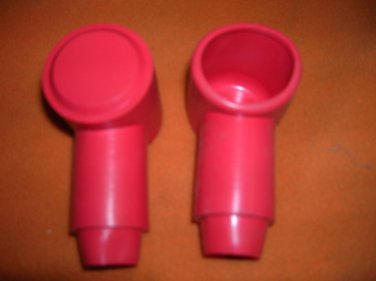 VTE Inc. Red Positive Terminal Boots Pack 2  UPC:710534481618