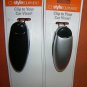 Style Mark Car Visor Glasses Clip Set 2 Black/Silver #ASTACC27  UPC:887661654625