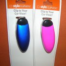 Style Mark Car Visor Glasses Clip Set 2 Blue / Pink #ASTACC27  UPC:887661654625