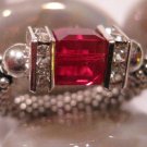 Swarovski Crystal "Ruby" Stretch Ring