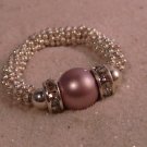 Pink Swarovski Pearl Stretch Ring