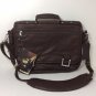 CANYON OUTBACK BRIEFCASE - SOFT BROWN LEATHER WITH MEETING FOLDER. NEW.