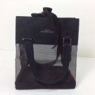 GIVENCHY BLACK MESH W/VELVET RIBBON COSMETIC BAG. FREE SHIPPING