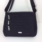 BAGGALLINI LAPTOP SHOULDER BAG. BLACK NYLON. ADJUSTABLE STRAP. *FREE SHIPPING **