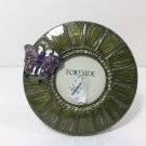 NEIMAN MARCUS GREEN ENAMEL FRAME WITH BUTTERFLY