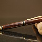 Handmade Wood Pen Twist Style- Cocobolo Wood with 24 Kt Gold