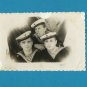 THREE SOVIET SAILORS PHOTOGRAPH WITH PERSONAL MESSAGE BALTIC SEA SERVICE 1950