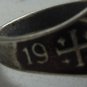 POLAND POLISH JERUSALEM 1942 MILITARY WWII RING IN SILVER WITH SILVER MARK