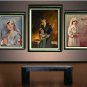 VINTAGE AMERICAN RED CROSS NURSE CHILD WAR CANVAS ART