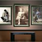 ANTIQUE TEDDY BEAR GIRL CHILD PHOTO CANVAS ART PRINT