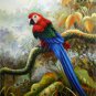 VINTAGE PARROTS MACCAW BIRDS AMAZON CANVAS ART - LARGE