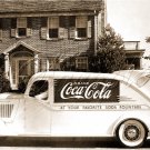 VINTAGE COKE COLA FOUNTAIN DELIVERY TRUCK CANVAS PRINT