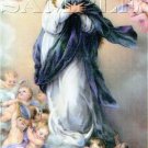 VINTAGE IMMACULATE HEART MARY RELIGIOUS CANVAS ART BIG