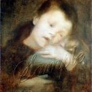 VINTAGE CHILD GIRL ANTIQUE DOLL LOVE CANVAS ART PRINT