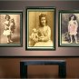 ANTIQUE TEDDY BEAR GIRL CHILD PHOTO CANVAS PRINT- LARGE