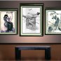 VINTAGE WITCH WICCA HARP MUSIC BLACK MAGIC CANVAS PRINT