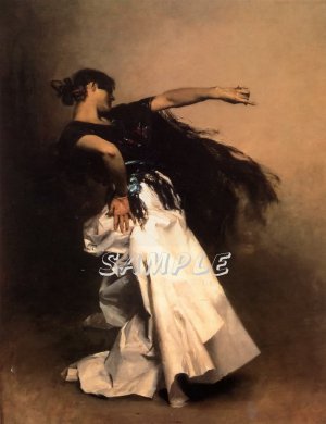 VINTAGE FLAMENCO SPANISH DANCER DANCE CANVAS ART-BIG